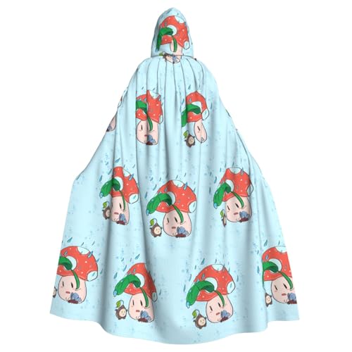 YYHWHJDE Sonnenblumenkerne und Pilzdruck, Halloween-Umhang mit Kapuze für Erwachsene für Partys und Kostüme YYHWHJDE Sonnenblumenkerne und Pilzdruck, Halloween-Umhang mit Kapuze für Erwachsene für Partys und Kostüme von YYHWHJDE