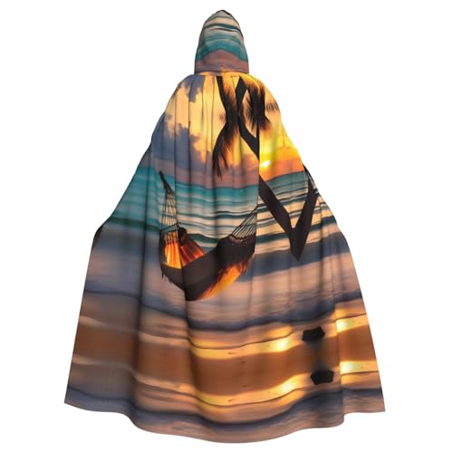 YYHWHJDE Sonnenuntergang Strand Hängematte Druck Halloween Erwachsene Kapuzenumhang für Partys und Kostümveranstaltungen YYHWHJDE Sonnenuntergang Strand Hängematte Druck Halloween Erwachsene Kapuzenumhang für Partys und Kostümveranstaltungen von YYHWHJDE