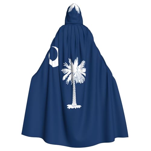 YYHWHJDE South Carolina Flaggen-Druck, Halloween, Erwachsenen-Kapuzenumhang für Partys und Kostümveranstaltungen YYHWHJDE South Carolina Flaggen-Druck, Halloween, Erwachsenen-Kapuzenumhang für Partys und Kostümveranstaltungen von YYHWHJDE
