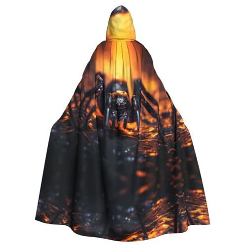 YYHWHJDE Spinne im Licht druckt Halloween Erwachsene Kapuzenumhang für Partys und Kostüme YYHWHJDE Spinne im Licht druckt Halloween Erwachsene Kapuzenumhang für Partys und Kostüme von YYHWHJDE