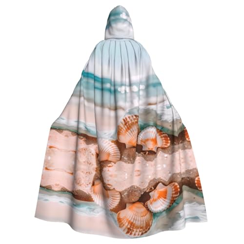 YYHWHJDE Strandmuscheln Druck Halloween Erwachsene Kapuzenumhang für Partys und Kostümveranstaltungen YYHWHJDE Strandmuscheln Druck Halloween Erwachsene Kapuzenumhang für Partys und Kostümveranstaltungen von YYHWHJDE