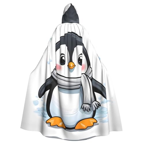 YYHWHJDE Süßer Pinguin-Druck, Halloween-Umhang mit Kapuze für Erwachsene für Partys und Kostümveranstaltungen YYHWHJDE Süßer Pinguin-Druck, Halloween-Umhang mit Kapuze für Erwachsene für Partys und Kostümveranstaltungen von YYHWHJDE