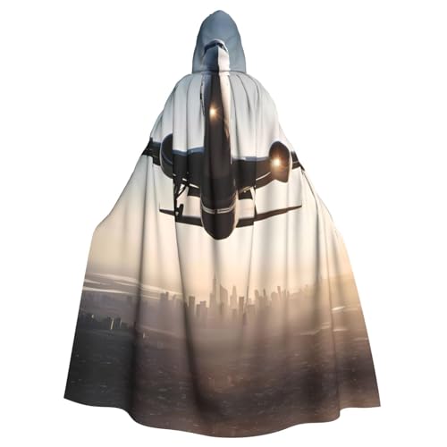 YYHWHJDE Supergroßer Flugzeug-Druck, Halloween-Umhang mit Kapuze, für Partys und Kostümveranstaltungen YYHWHJDE Supergroßer Flugzeug-Druck, Halloween-Umhang mit Kapuze, für Partys und Kostümveranstaltungen von YYHWHJDE