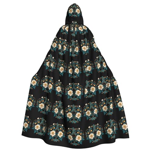 YYHWHJDE Symmetrischer Retro-Druck, Halloween-Umhang mit Kapuze für Erwachsene für Partys und Kostüme YYHWHJDE Symmetrischer Retro-Druck, Halloween-Umhang mit Kapuze für Erwachsene für Partys und Kostüme von YYHWHJDE