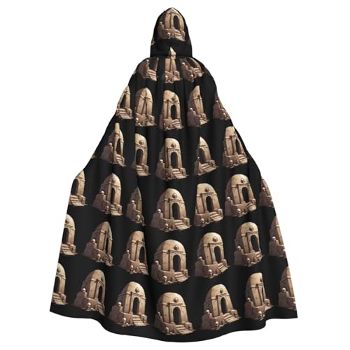 YYHWHJDE The Tomb of Horror Prints Halloween Adult Hooded Cloak for Parties and Costumes YYHWHJDE The Tomb of Horror Prints Halloween Adult Hooded Cloak for Parties and Costumes von YYHWHJDE