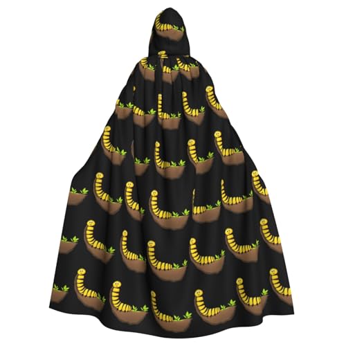 YYHWHJDE The adventurous caterpillar Prints Halloween Adult Hooded Cloak for Parties and Costumes von YYHWHJDE