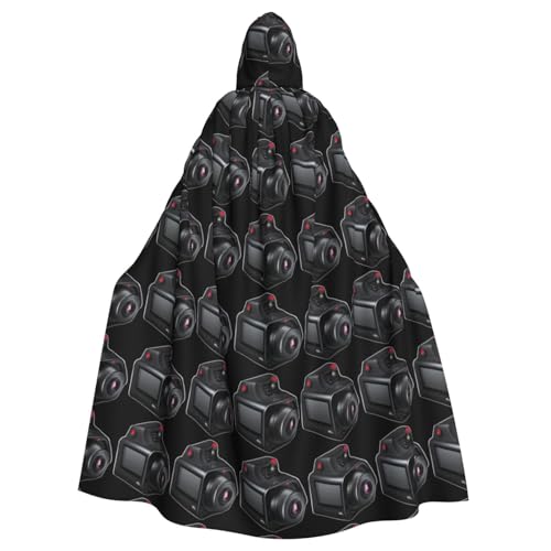YYHWHJDE The camera that records the world Prints Halloween Adult Hooded Cloak for Parties and Costumes von YYHWHJDE