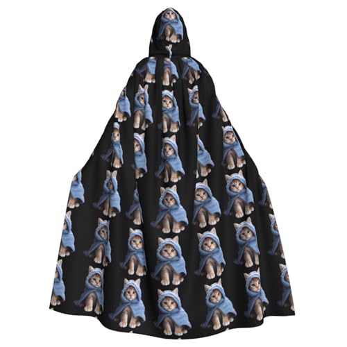 YYHWHJDE The gentle little orange cat Prints Halloween Adult Hooded Cloak for Parties and Costumes YYHWHJDE The gentle little orange cat Prints Halloween Adult Hooded Cloak for Parties and Costumes von YYHWHJDE