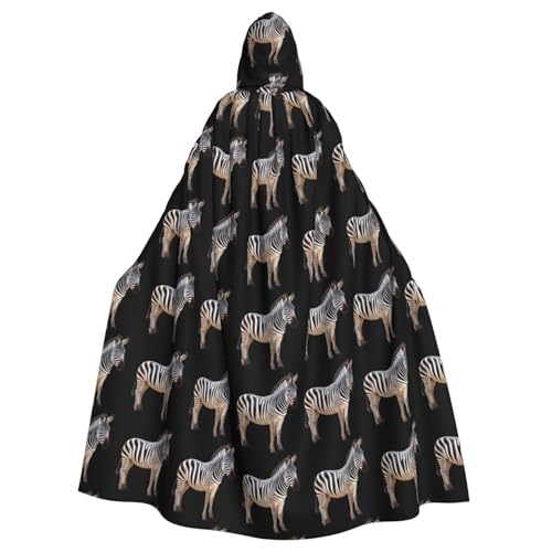 YYHWHJDE The honest zebra prints Halloween Adult Hooded Cloak for Parties and Costumes von YYHWHJDE