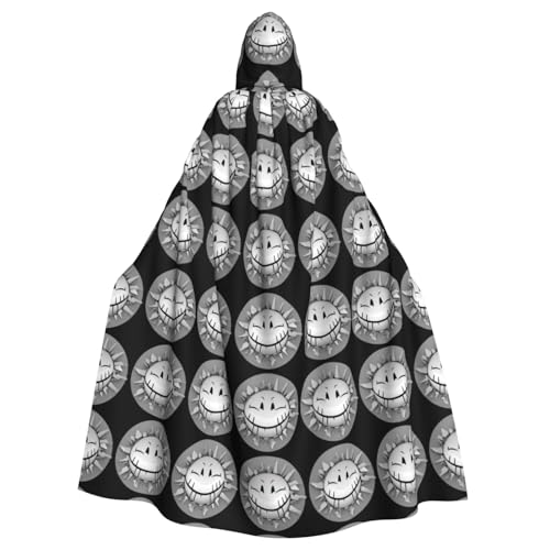 YYHWHJDE The smile of the end of the world Prints Halloween Adult Hooded Cloak for Parties and Costumes von YYHWHJDE