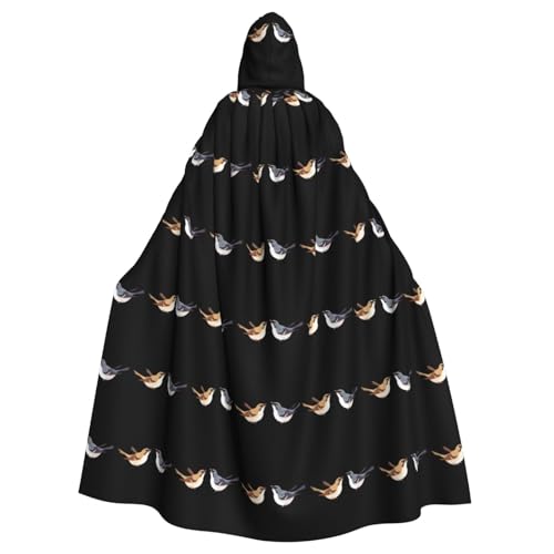 YYHWHJDE The sprows and swallows are singing Prints Halloween Adult Hooded Cloak for Parties and Costumes von YYHWHJDE