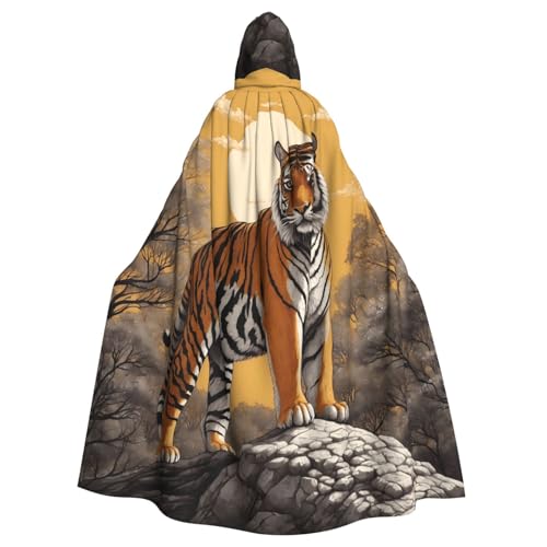 YYHWHJDE Tiger steht in der Sonne Bild Halloween Erwachsene Kapuzenumhang Umhang ohne Reißverschluss, bequem für Kostümpartys YYHWHJDE Tiger steht in der Sonne Bild Halloween Erwachsene Kapuzenumhang Umhang ohne Reißverschluss, bequem für Kostümpartys von YYHWHJDE