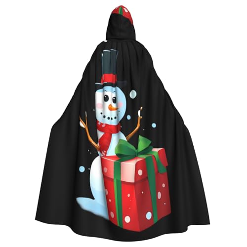 YYHWHJDE Überraschungs-Schneemann-Geschenk-Box, Bild, Halloween, Erwachsenen-Kapuzenumhang, Umhang ohne Reißverschluss, bequem für Kostümpartys YYHWHJDE Überraschungs-Schneemann-Geschenk-Box, Bild, Halloween, Erwachsenen-Kapuzenumhang, Umhang ohne Reißverschluss, bequem für Kostümpartys von YYHWHJDE