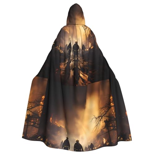 YYHWHJDE Umhang mit Kapuze, Feuerwehrmann-Motiv, Halloween, Erwachsene, ohne Reißverschluss, bequem für Kostümpartys YYHWHJDE Umhang mit Kapuze, Feuerwehrmann-Motiv, Halloween, Erwachsene, ohne Reißverschluss, bequem für Kostümpartys von YYHWHJDE