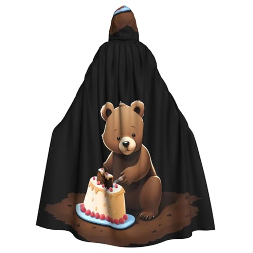 YYHWHJDE Umhang mit Kapuze für Erwachsene, Bärenmotiv, für Rollenspiele, Bühnenkostüme, Partys, pflegeleicht YYHWHJDE Umhang mit Kapuze für Erwachsene, Bärenmotiv, für Rollenspiele, Bühnenkostüme, Partys, pflegeleicht von YYHWHJDE