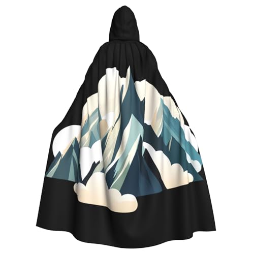 YYHWHJDE Umhang mit Kapuze für Erwachsene, Motiv: Berge in den Wolken, ohne Reißverschluss, bequem für Kostümpartys YYHWHJDE Umhang mit Kapuze für Erwachsene, Motiv: Berge in den Wolken, ohne Reißverschluss, bequem für Kostümpartys von YYHWHJDE