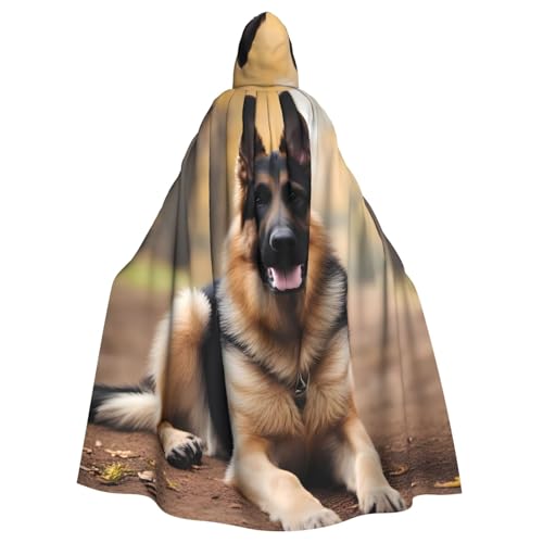 YYHWHJDE Umhang mit Kapuze für Erwachsene, Motiv: Deutscher Schäferhund, Halloween, für Rollenspiele, Kostüme und Themenpartys YYHWHJDE Umhang mit Kapuze für Erwachsene, Motiv: Deutscher Schäferhund, Halloween, für Rollenspiele, Kostüme und Themenpartys von YYHWHJDE