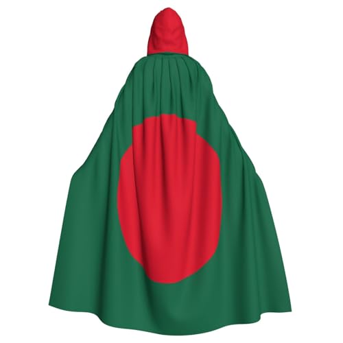 YYHWHJDE Umhang mit Kapuze für Erwachsene, Motiv: Flagge von Bangladesch, für Partys und Kostümveranstaltungen YYHWHJDE Umhang mit Kapuze für Erwachsene, Motiv: Flagge von Bangladesch, für Partys und Kostümveranstaltungen von YYHWHJDE