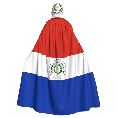 YYHWHJDE Umhang mit Kapuze für Erwachsene, Motiv: Flagge von Paraguay, für Partys und Kostümveranstaltungen YYHWHJDE Umhang mit Kapuze für Erwachsene, Motiv: Flagge von Paraguay, für Partys und Kostümveranstaltungen von YYHWHJDE