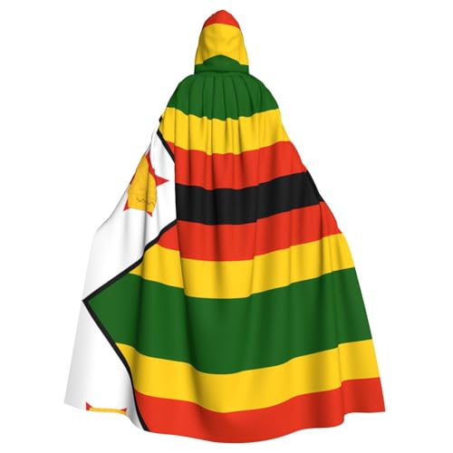 YYHWHJDE Umhang mit Kapuze für Erwachsene, Motiv: Flagge von Simbabwe, für Partys und Kostümveranstaltungen YYHWHJDE Umhang mit Kapuze für Erwachsene, Motiv: Flagge von Simbabwe, für Partys und Kostümveranstaltungen von YYHWHJDE