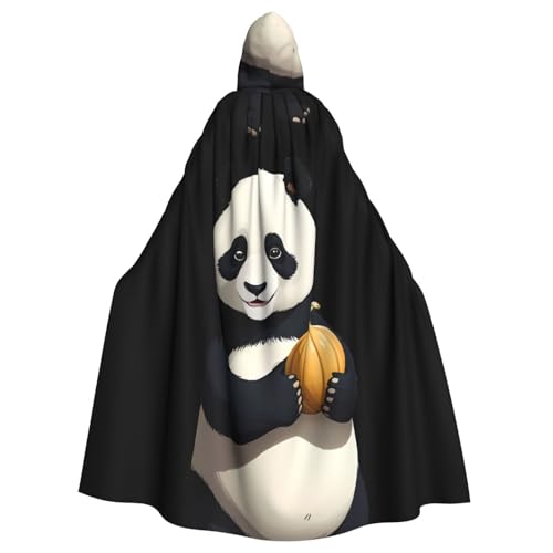YYHWHJDE Umhang mit Kapuze für Erwachsene, Panda-Motiv, für Rollenspiele, Bühnenkostüme, Partys, pflegeleicht von YYHWHJDE