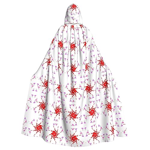 YYHWHJDE Umhang mit Kapuze für Erwachsene und Partys und Kostümveranstaltungen zum Öffnen mit kleinen Blumen YYHWHJDE Umhang mit Kapuze für Erwachsene und Partys und Kostümveranstaltungen zum Öffnen mit kleinen Blumen von YYHWHJDE