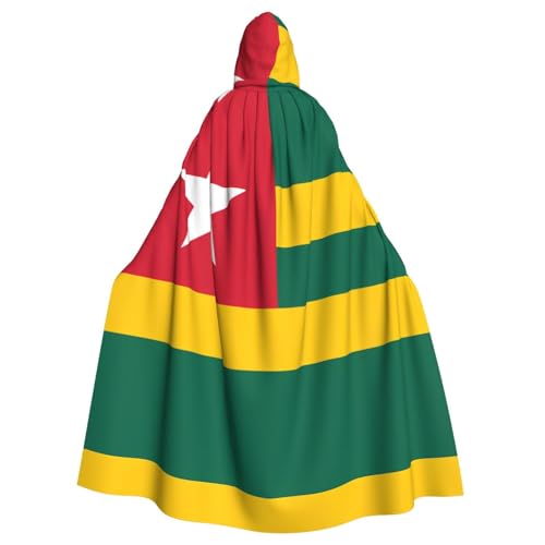 YYHWHJDE Umhang mit Kapuze für Halloween, Erwachsene, Motiv: Flagge von Togo, für Party, Kostüm, Cosplay, Bühne, Maskerade, Thema, Tanz, Comic Con YYHWHJDE Umhang mit Kapuze für Halloween, Erwachsene, Motiv: Flagge von Togo, für Party, Kostüm, Cosplay, Bühne, Maskerade, Thema, Tanz, Comic Con von YYHWHJDE