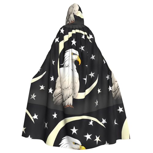 YYHWHJDE Umhang mit Kapuze und weißem Kopf, Skizzenmuster, Halloween, Erwachsene, ohne Reißverschluss, bequem für Kostümpartys von YYHWHJDE
