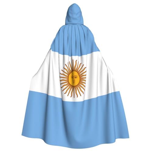 YYHWHJDE Umhang mit argentinischer Flagge, Halloween, Erwachsenen-Kapuzenumhang für Party, Kostüm, Cosplay, Bühne, Maskerade, Thema, Tanz, Comic Con YYHWHJDE Umhang mit argentinischer Flagge, Halloween, Erwachsenen-Kapuzenumhang für Party, Kostüm, Cosplay, Bühne, Maskerade, Thema, Tanz, Comic Con von YYHWHJDE