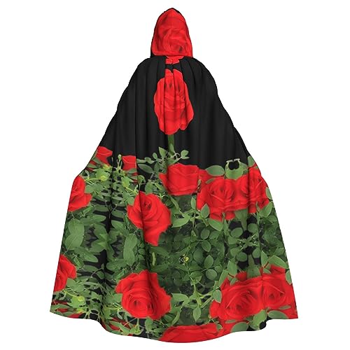 YYHWHJDE Umhang mit blühenden Rosen für Halloween, Erwachsene, mit Kapuze, für Partys und Kostümveranstaltungen YYHWHJDE Umhang mit blühenden Rosen für Halloween, Erwachsene, mit Kapuze, für Partys und Kostümveranstaltungen von YYHWHJDE