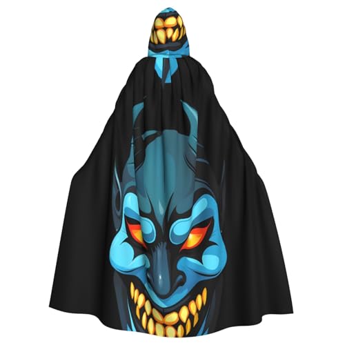 YYHWHJDE Umhang mit böser Maske, Halloween, Erwachsenen-Kapuzenumhang – super großer Kapuzenumhang ohne Reißverschluss YYHWHJDE Umhang mit böser Maske, Halloween, Erwachsenen-Kapuzenumhang – super großer Kapuzenumhang ohne Reißverschluss von YYHWHJDE