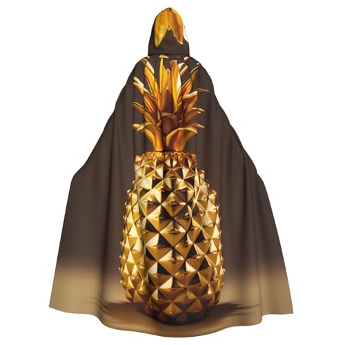 YYHWHJDE Umhang mit goldenem Ananas-Muster, Halloween, Erwachsenen-Kapuzenumhang für Party, Kostüm, Cosplay, Bühne, Maskerade, Thema, Tanz, Comic Con YYHWHJDE Umhang mit goldenem Ananas-Muster, Halloween, Erwachsenen-Kapuzenumhang für Party, Kostüm, Cosplay, Bühne, Maskerade, Thema, Tanz, Comic Con von YYHWHJDE