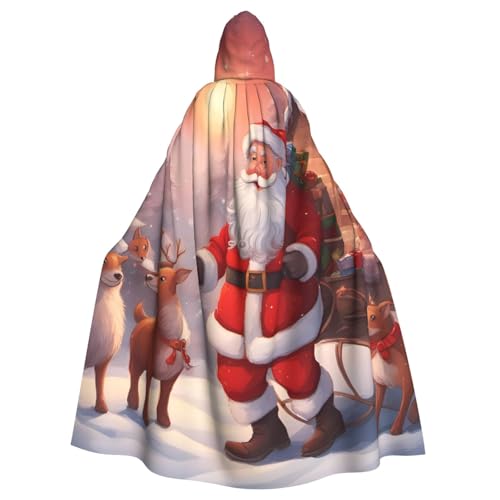 YYHWHJDE Winter-Weihnachtsmann-Druck, Halloween, Erwachsenen-Kapuzenumhang für Partys und Kostümveranstaltungen YYHWHJDE Winter-Weihnachtsmann-Druck, Halloween, Erwachsenen-Kapuzenumhang für Partys und Kostümveranstaltungen von YYHWHJDE