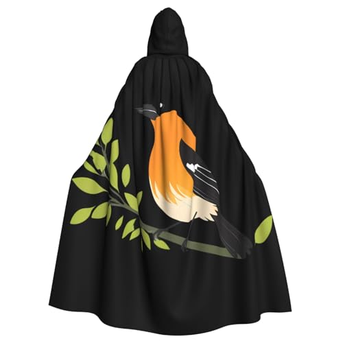 YYHWHJDE Zwitschernder kleiner Oriole, Halloween-Umhang mit Kapuze, für Erwachsene, ohne Reißverschluss, bequem für Kostümpartys von YYHWHJDE