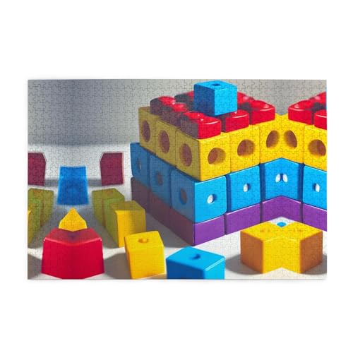 Yyhwhjde 1000 Teile Puzzle, bunte Bausteine, Drucke, hochwertiges Holzpuzzle für Erwachsene und Kinder, lustige Puzzles, stressabbauende Puzzles Yyhwhjde 1000 Teile Puzzle, bunte Bausteine, Drucke, hochwertiges Holzpuzzle für Erwachsene und Kinder, lustige Puzzles, stressabbauende Puzzles von YYHWHJDE