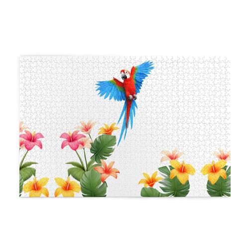 Yyhwhjde 1000 Teile Puzzle, bunte Papageien unter Blumen, Muster, hochwertiges Holzpuzzle für Erwachsene und Kinder, lustige Puzzles, stressabbauende Puzzles Yyhwhjde 1000 Teile Puzzle, bunte Papageien unter Blumen, Muster, hochwertiges Holzpuzzle für Erwachsene und Kinder, lustige Puzzles, stressabbauende Puzzles von YYHWHJDE