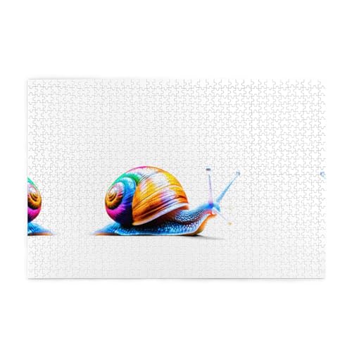 Yyhwhjde 1000 Teile Puzzle, bunte Schnecken-Drucke, hochwertiges Holzpuzzle für Erwachsene und Kinder, lustige Puzzles, stressabbauende Puzzles Yyhwhjde 1000 Teile Puzzle, bunte Schnecken-Drucke, hochwertiges Holzpuzzle für Erwachsene und Kinder, lustige Puzzles, stressabbauende Puzzles von YYHWHJDE