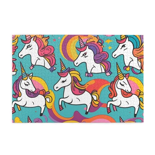 Yyhwhjde 1000 Teile Puzzles, bunte Einhörner, Drucke, pädagogische, intellektuelle Holzpuzzles, lustige Puzzles, Stressabbau-Spiel Yyhwhjde 1000 Teile Puzzles, bunte Einhörner, Drucke, pädagogische, intellektuelle Holzpuzzles, lustige Puzzles, Stressabbau-Spiel von YYHWHJDE