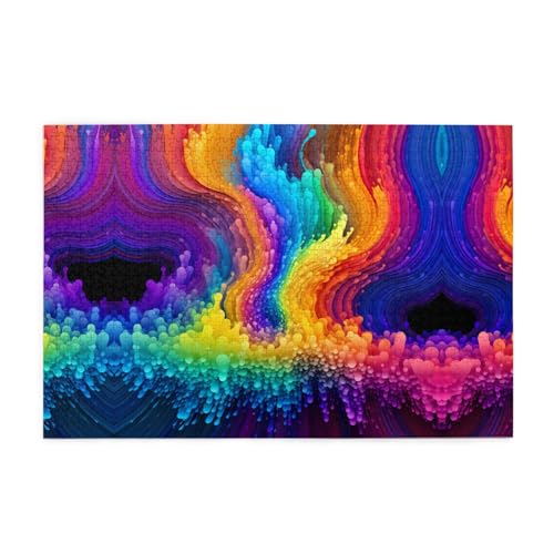 Yyhwhjde 1000 Teile Puzzles, buntes Regenbogenbild, pädagogische, intellektuelle Holzpuzzles, lustige Puzzles, Stressabbau-Puzzles Yyhwhjde 1000 Teile Puzzles, buntes Regenbogenbild, pädagogische, intellektuelle Holzpuzzles, lustige Puzzles, Stressabbau-Puzzles von YYHWHJDE