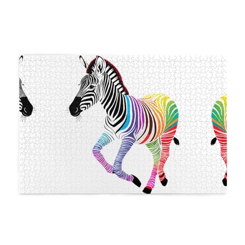 Yyhwhjde 1000 Teile Puzzles, buntes Zebrabild, pädagogische, intellektuelle Holzpuzzles, lustige Puzzles, Stressabbau-Puzzles Yyhwhjde 1000 Teile Puzzles, buntes Zebrabild, pädagogische, intellektuelle Holzpuzzles, lustige Puzzles, Stressabbau-Puzzles von YYHWHJDE