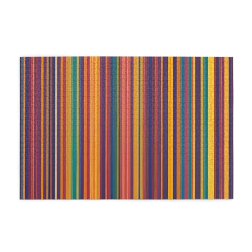 Yyhwhjde Puzzles, 1000 Teile, Regenbogenfarben, Streifendrucke, pädagogische, intellektuelle Holzpuzzles, lustige Puzzles, Stressabbau-Spiel Yyhwhjde Puzzles, 1000 Teile, Regenbogenfarben, Streifendrucke, pädagogische, intellektuelle Holzpuzzles, lustige Puzzles, Stressabbau-Spiel von YYHWHJDE