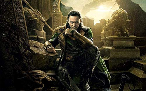 YYLPLLE Filmpuzzle, Loki-Puzzle, 1000 Stück, herausforderndes Spielzeug, DIY, tragbar, einzigartiges Geschenk, 50 x 75 cm von YYLPLLE