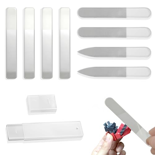8 Stück Hobby Modellbauwerkzeug, professionelle Schleifstäbe, Hobby Modellbau Polierwerkzeuge, Modellbauwerkzeug Set, Nanofeilen für Spielzeugmodelle, Wiederverwendbar und abspülbar von YYMT