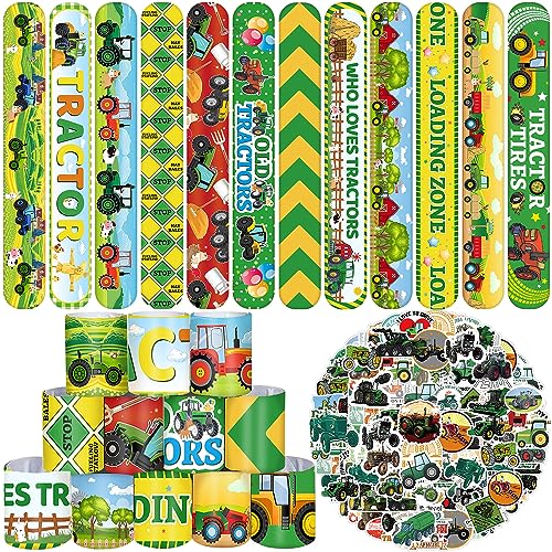 74 Stück Traktor-Partygeschenke, 24 Stück Traktor-Slap-Armbänder, 50 Stück Traktor-Aufkleber, Traktor-Partyzubehör, Traktorzubehör, Traktor-Party-Geschenke, Dekorationen für Kinder, Mädchen, Jungen, 74 Stück Traktor-Partygeschenke, 24 Stück Traktor-Slap-Armbänder, 50 Stück Traktor-Aufkleber, Traktor-Partyzubehör, Traktorzubehör, Traktor-Party-Geschenke, Dekorationen für Kinder, Mädchen, Jungen, von YYMYMGJ