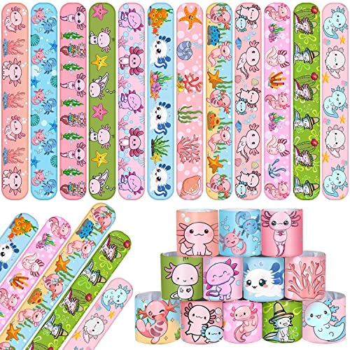 Axolotl Partygeschenke 48 Stück Axolotl Slap Armbänder Cartoon Amphibien Axolotl Party Armbänder für Kinder Jungen Mädchen Axolotl Party Zubehör Geburtstag Party Baby Shower Karneval Preise Axolotl Partygeschenke 48 Stück Axolotl Slap Armbänder Cartoon Amphibien Axolotl Party Armbänder für Kinder Jungen Mädchen Axolotl Party Zubehör Geburtstag Party Baby Shower Karneval Preise von YYMYMGJ
