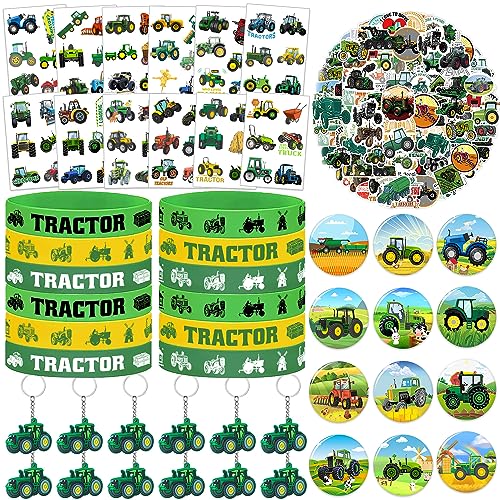 98 Stück Traktor Party Gastgeschenke Traktor Thema Geburtstag Party Zubehör Dekorationen Traktor Gummiarmband Schlüsselanhänger Knopf Pin Traktor Aufkleber für Kinder Bauernhof Tier Mottoparty 98 Stück Traktor Party Gastgeschenke Traktor Thema Geburtstag Party Zubehör Dekorationen Traktor Gummiarmband Schlüsselanhänger Knopf Pin Traktor Aufkleber für Kinder Bauernhof Tier Mottoparty von YYMYMGJ