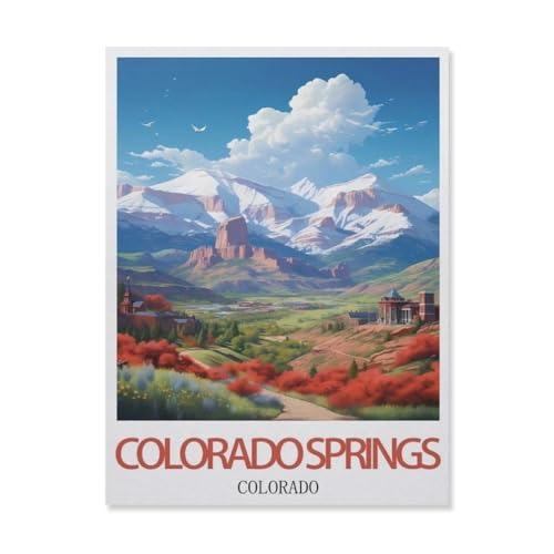 1000 Puzzles Für Erwachsene，Colorado Springs Colorado，Freizeit Unterhaltung Kinder Spielzeug Zuhause Dekoration Art Geschenk（38x26cm）-G26 von YYNFHCBS