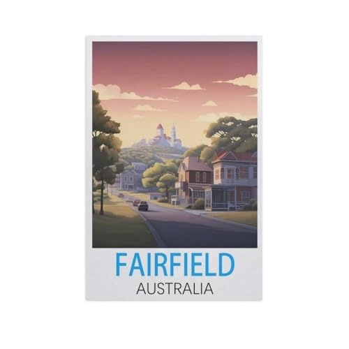 1000 Puzzles Für Erwachsene，Fairfield Australien，Freizeit Unterhaltung Kinder Spielzeug Zuhause Dekoration Art（75x50cm）-L96 von YYNFHCBS