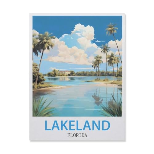 1000 Puzzles Für Erwachsene，Lakeland Florida，Freizeit Unterhaltung Kinder Spielzeug Zuhause Dekoration Art（75x50cm）-D90 von YYNFHCBS