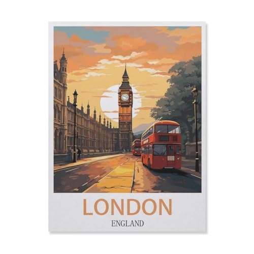 1000 Puzzles Für Erwachsene，London England，Freizeit Unterhaltung Kinder Spielzeug Zuhause Dekoration Art（50x70cm）-G9 von YYNFHCBS